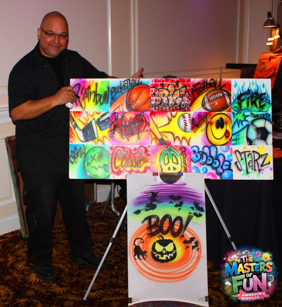 Airbrushing at Communion & Christening