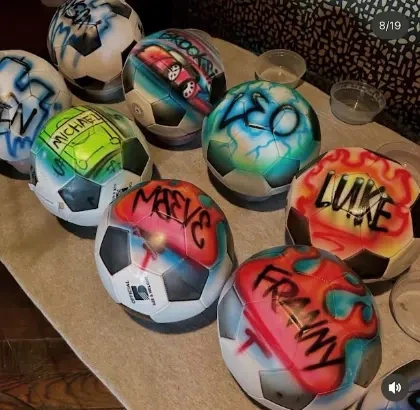airbrush football